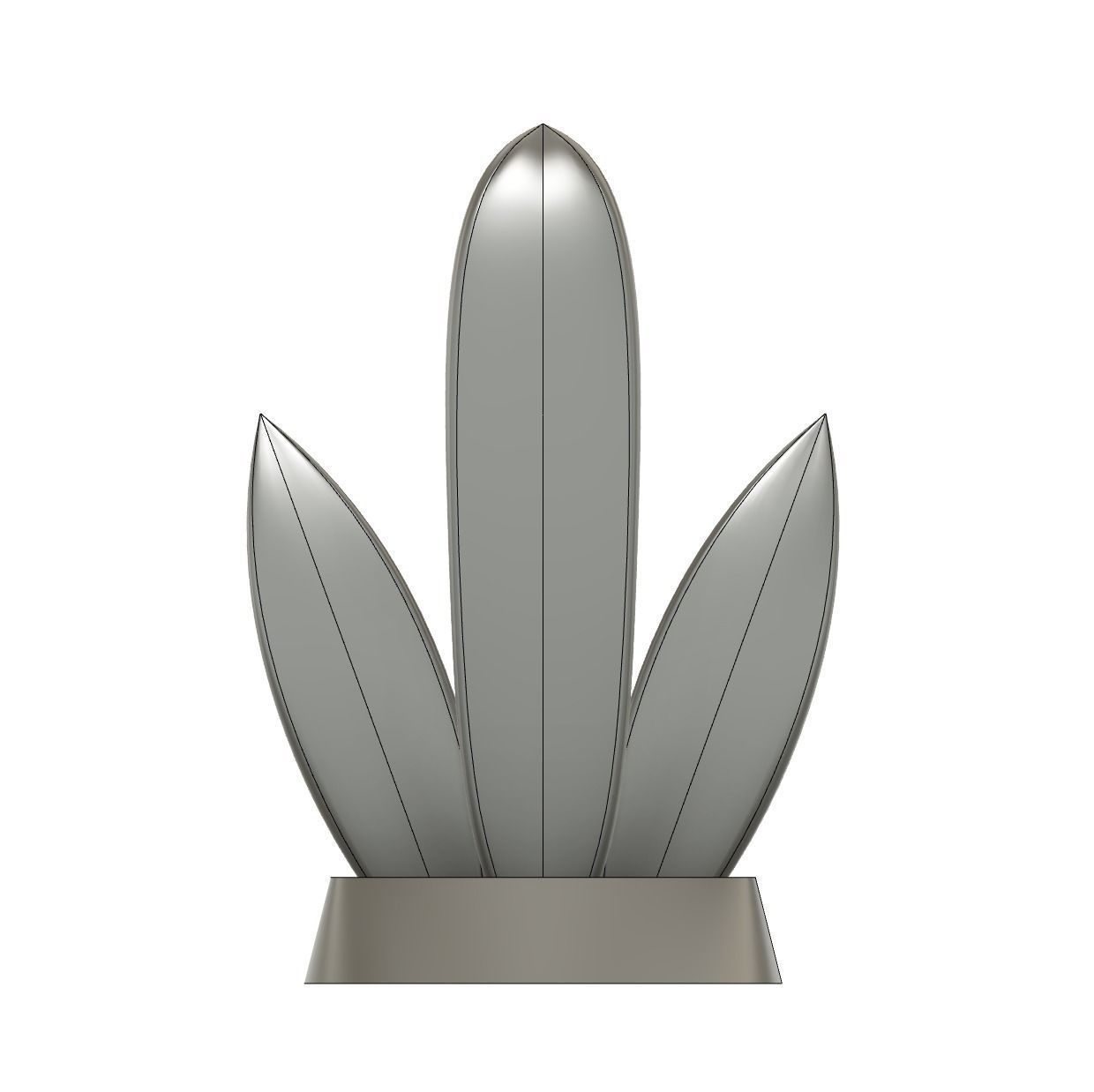 Surfboard Trophy 3D print model_6