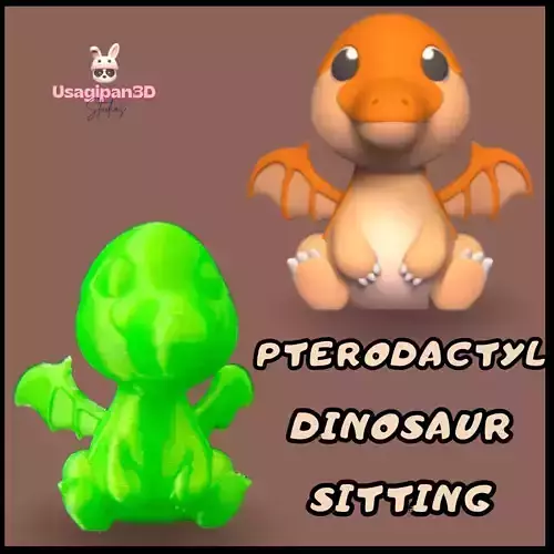 Pterodactyl Dinosaur Sitting
