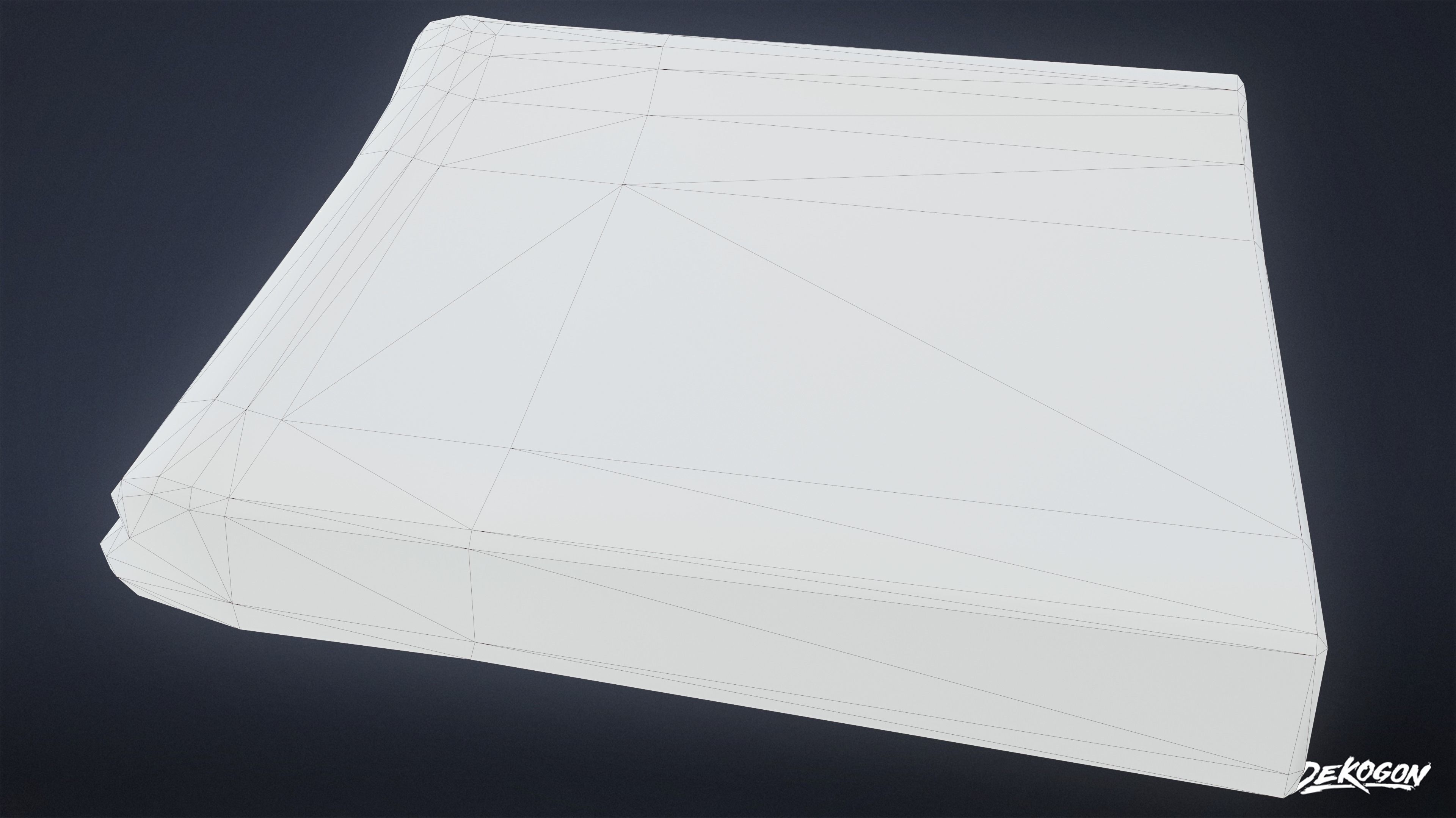 HOSPITAL - Blanket Set 01 - LOW POLY Low-poly 3D model_7