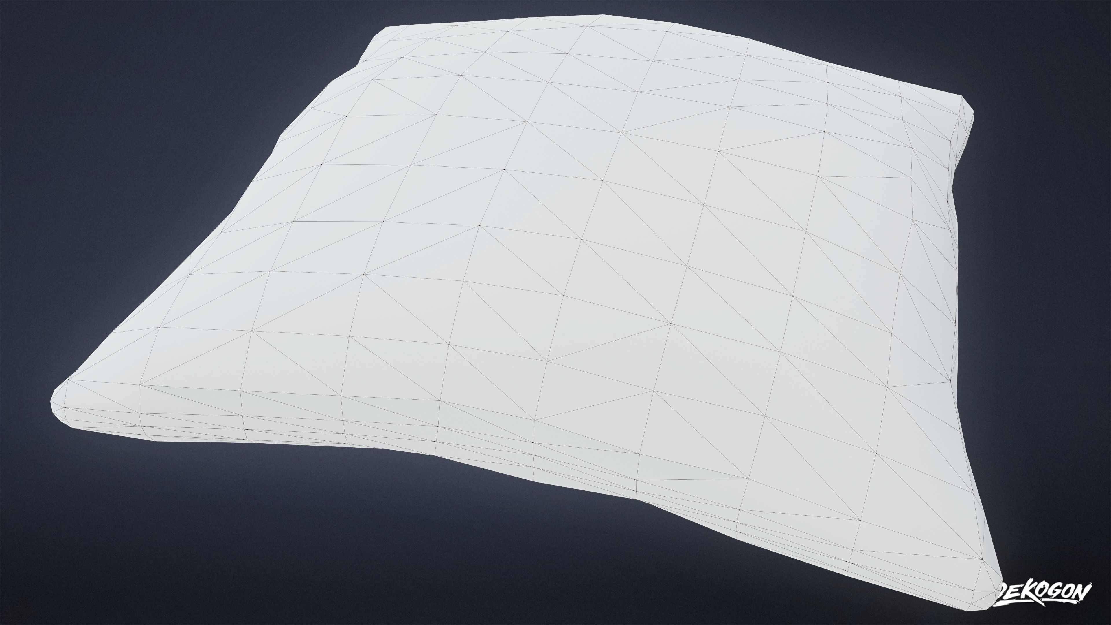 HOSPITAL - Blanket Set 01 - LOW POLY Low-poly 3D model_8