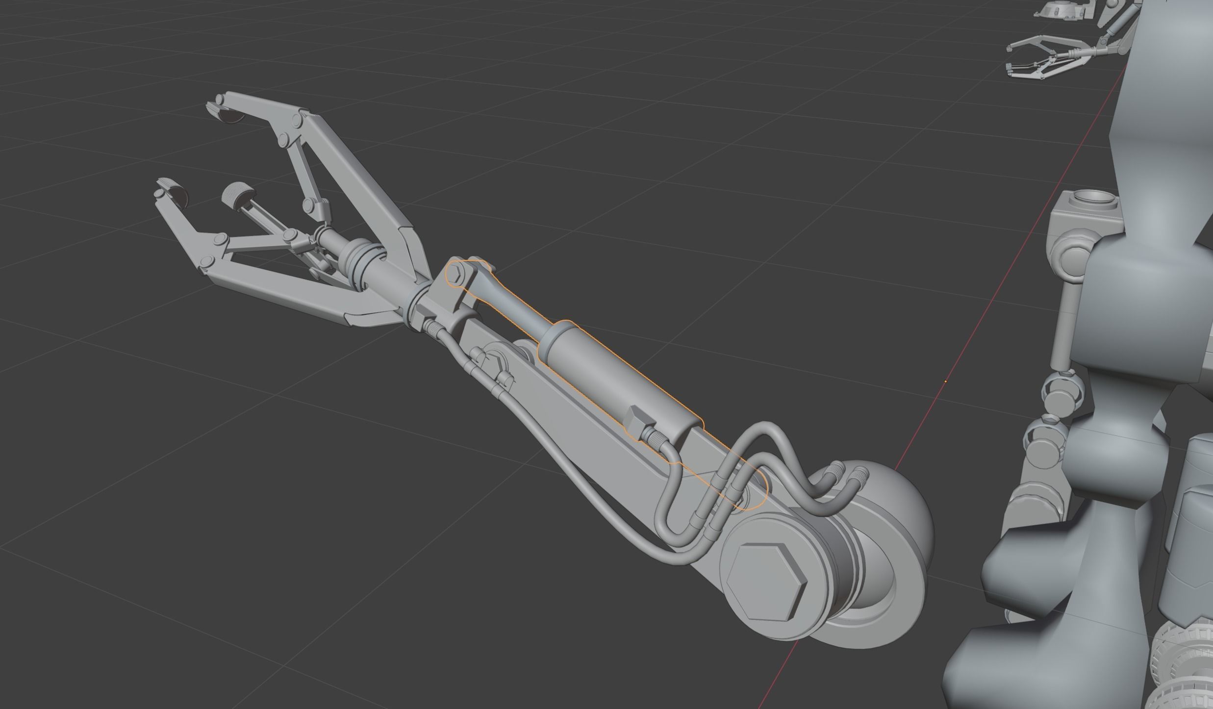 Robot Kitbash Hard Surface and Sculpted Mechs and Derelicts 3D model_8