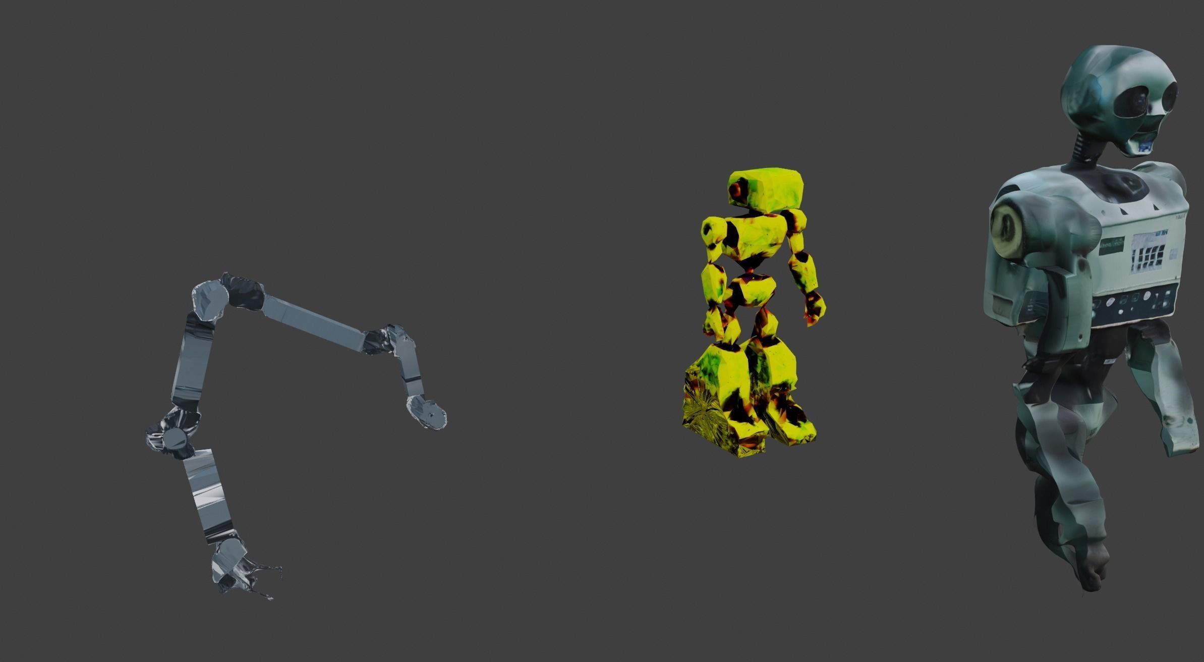 Robot Kitbash Hard Surface and Sculpted Mechs and Derelicts 3D model_22