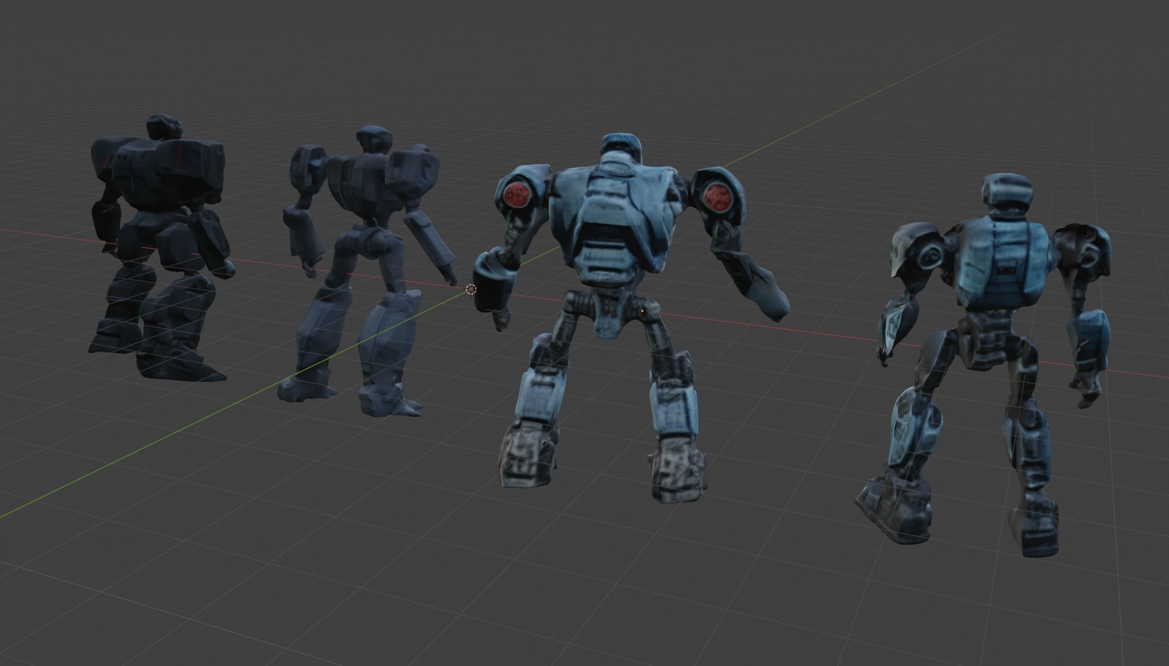 Robot Kitbash Hard Surface and Sculpted Mechs and Derelicts 3D model_14