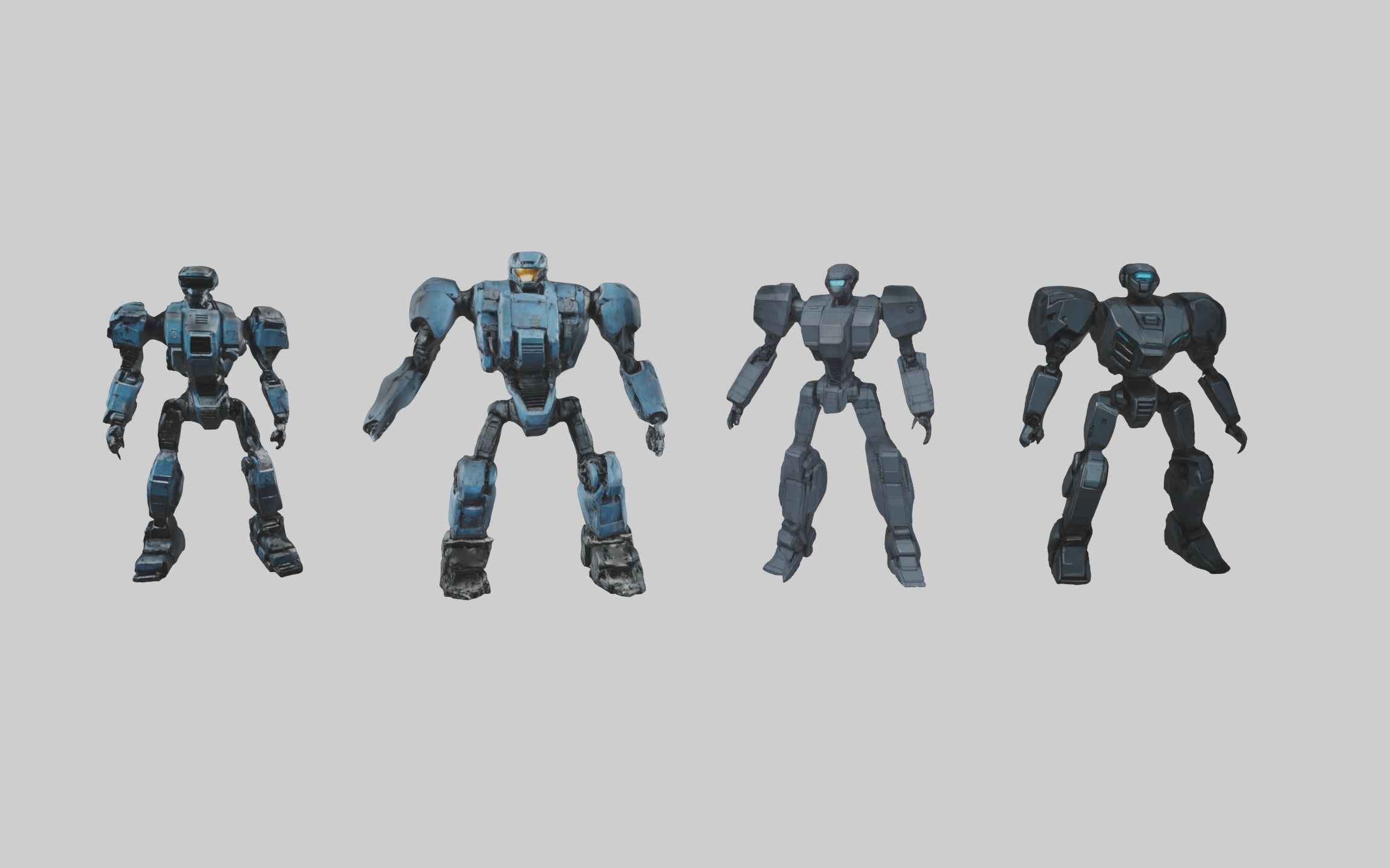 Robot Kitbash Hard Surface and Sculpted Mechs and Derelicts 3D model_16