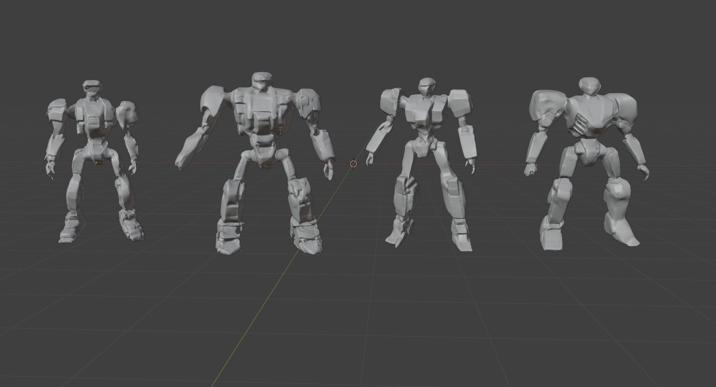 Robot Kitbash Hard Surface and Sculpted Mechs and Derelicts 3D model_12
