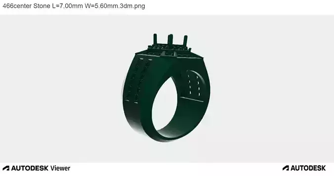 Men Ring with an Asscher Cut Center Stone