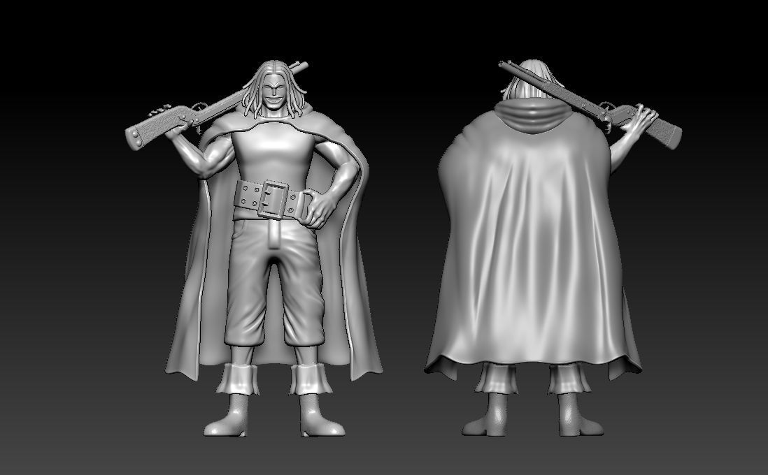 YASOPP - RED HAIR PIRATES - ONE PIECE 3D 3D print model_4