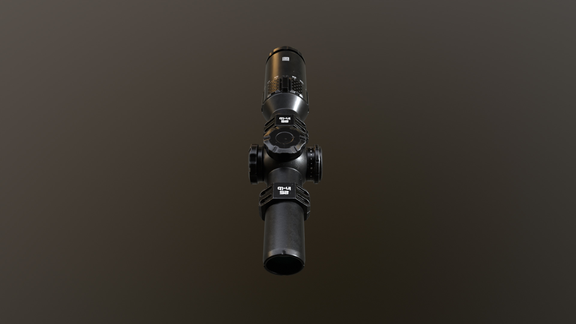 SIG SAUER Tango 6T Rifle scope Low-poly 3D model_3