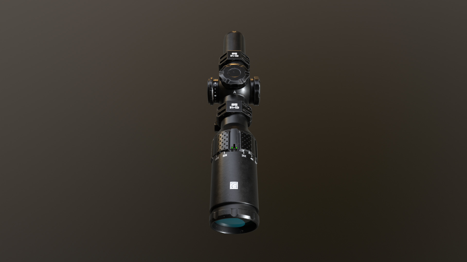 SIG SAUER Tango 6T Rifle scope Low-poly 3D model_4