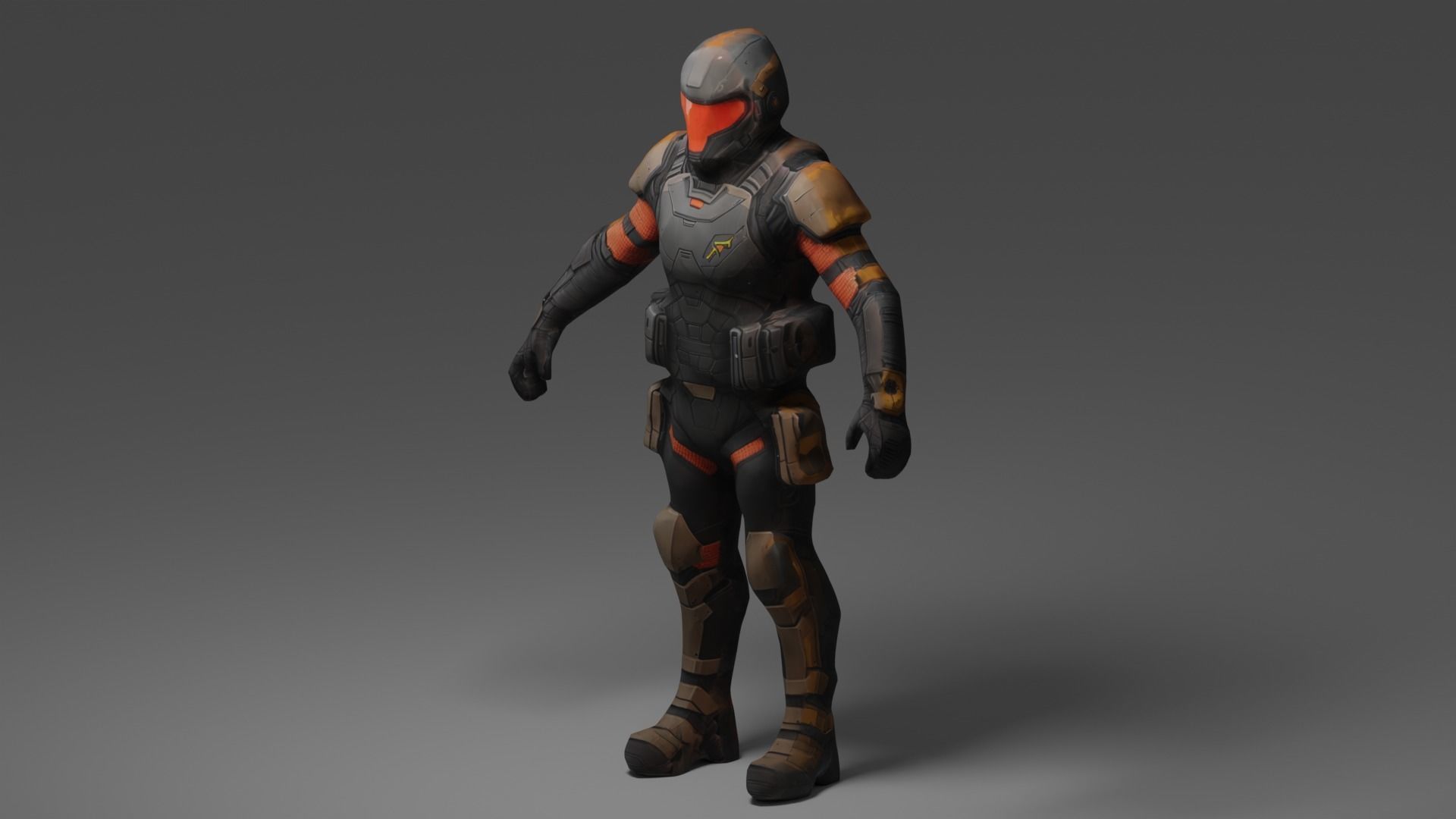 Si-Fi Character  3D model_1