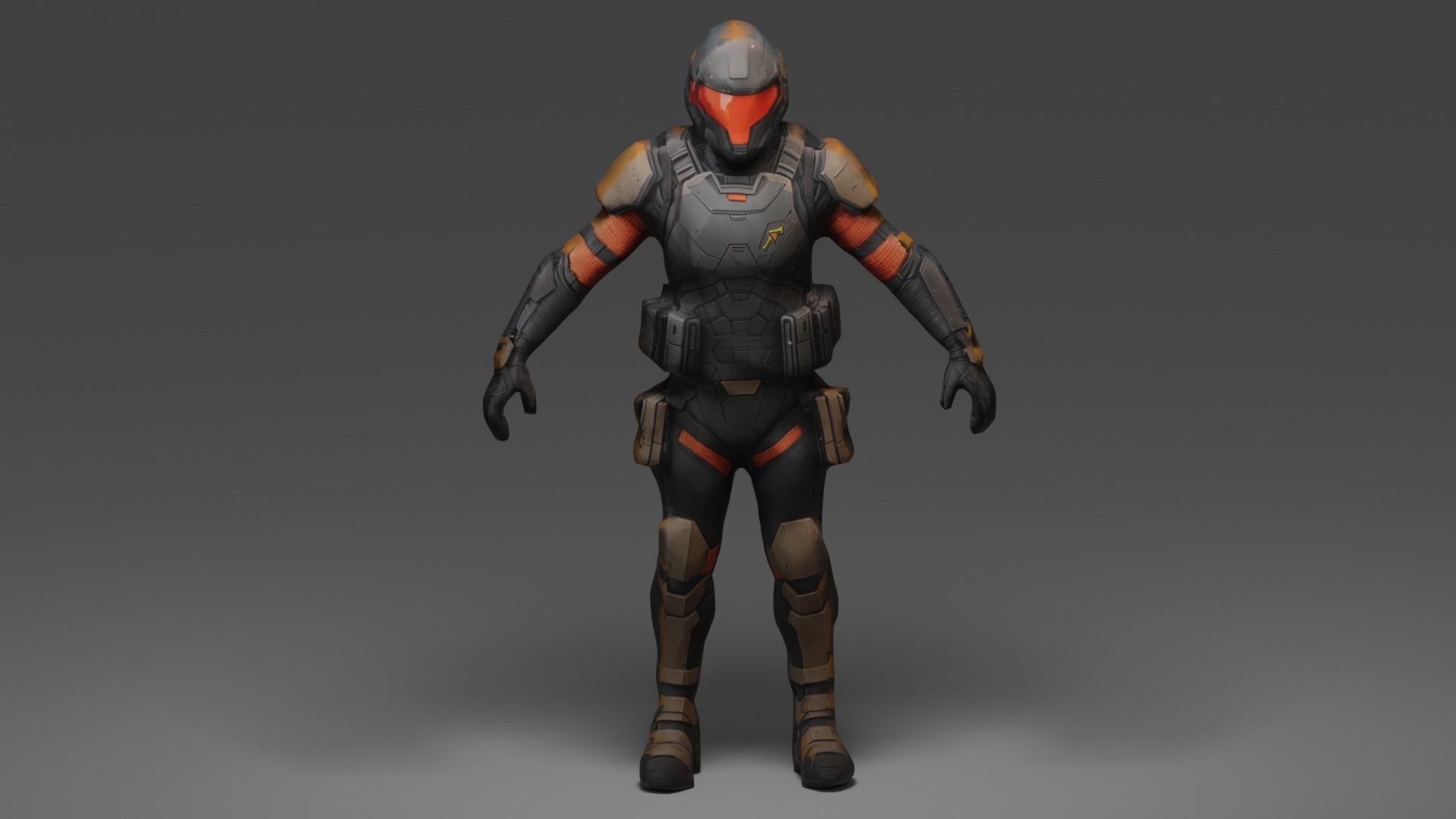 Si-Fi Character  3D model_2