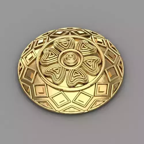 Gold Coin For Women 3D print model