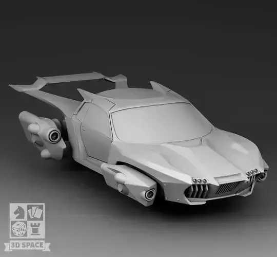 Futuristic supersonic car