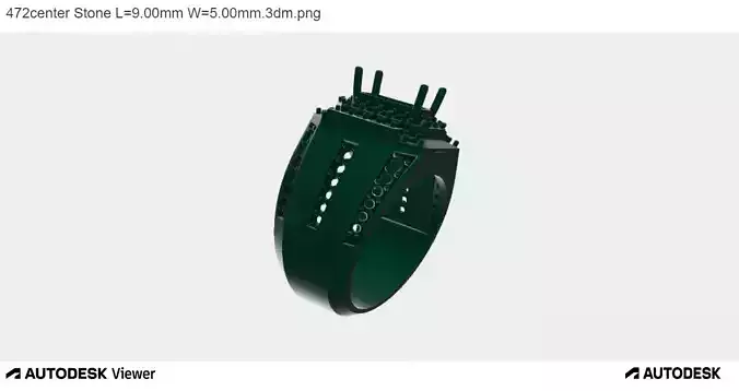 Men Ring with an Emerald Cut Center Stone