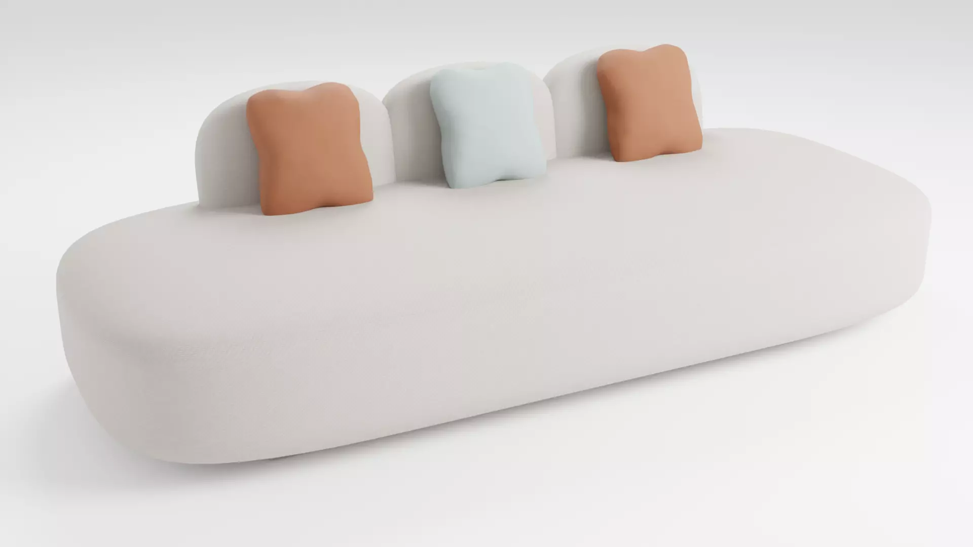 Compact soft sofa of small sizes 3D model_0