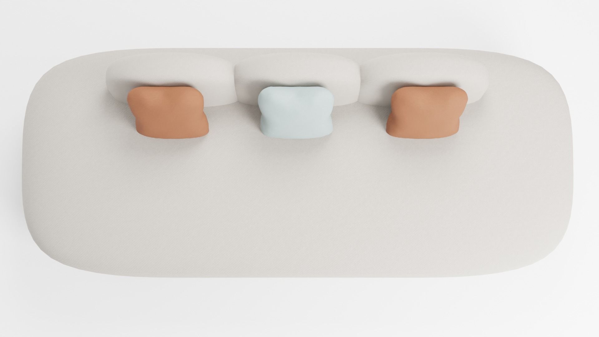 Compact soft sofa of small sizes 3D model_5