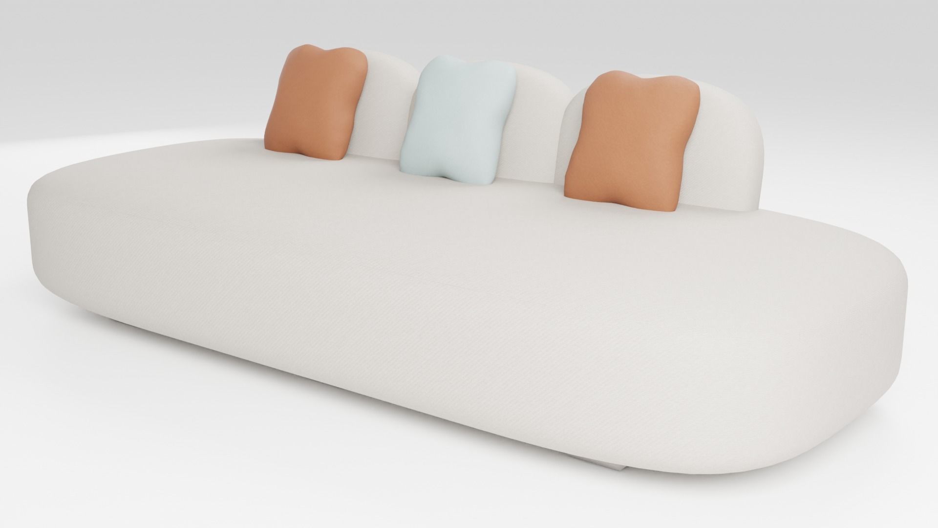 Compact soft sofa of small sizes 3D model_4