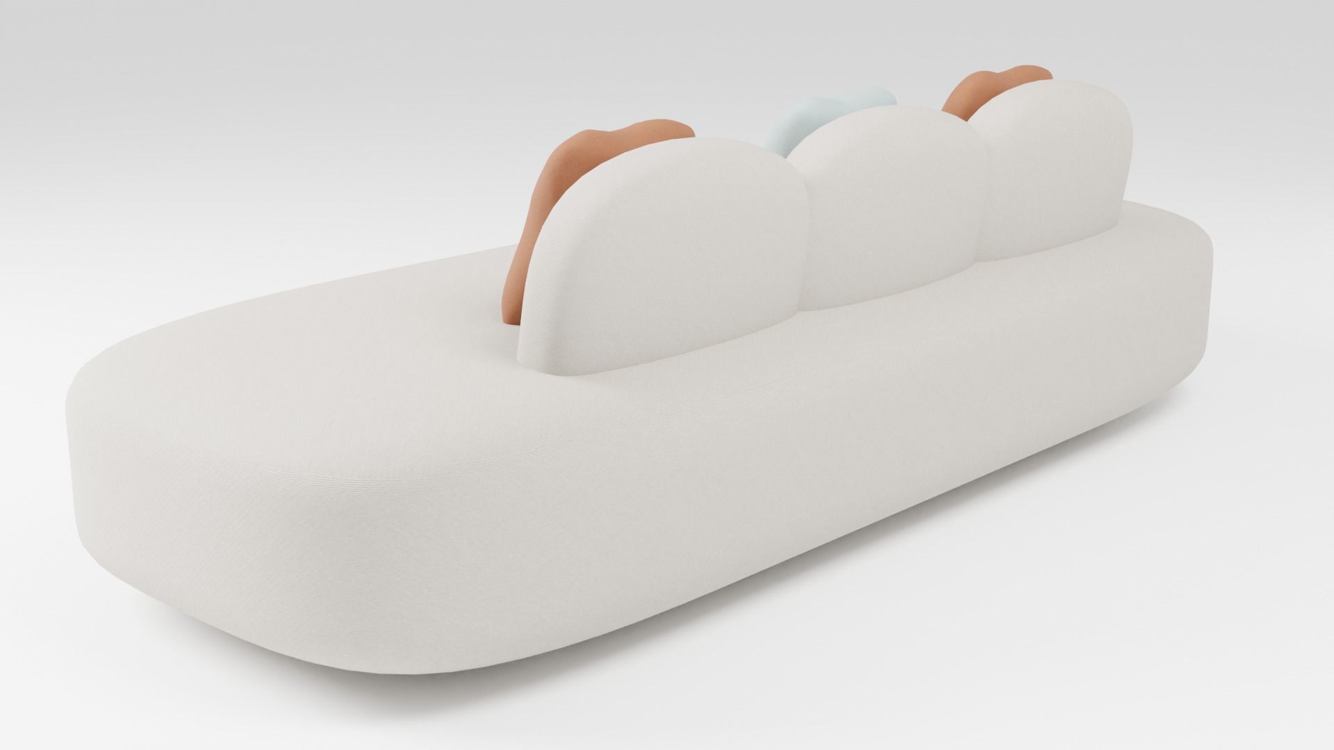 Compact soft sofa of small sizes 3D model_3