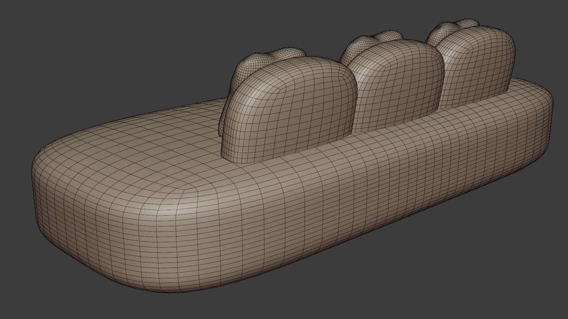 Compact soft sofa of small sizes 3D model_7