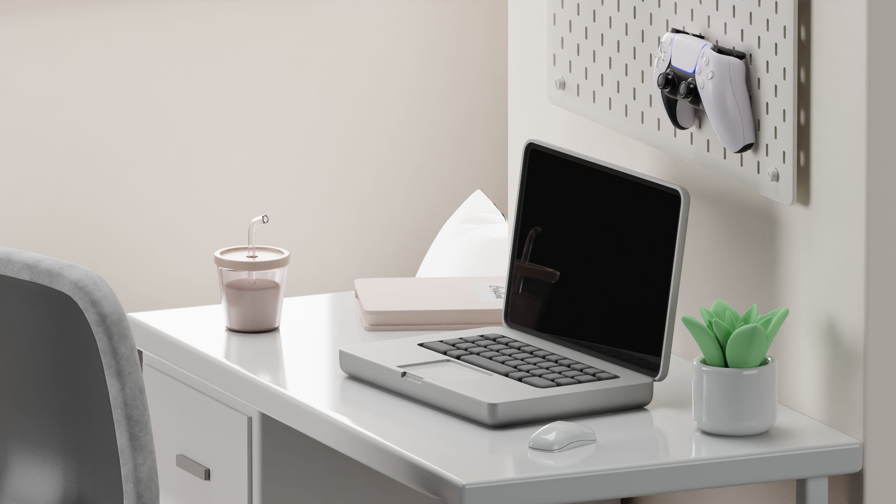 Bedroom interior 3D model_1