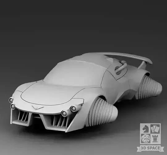 Futuristic machine with directional pads