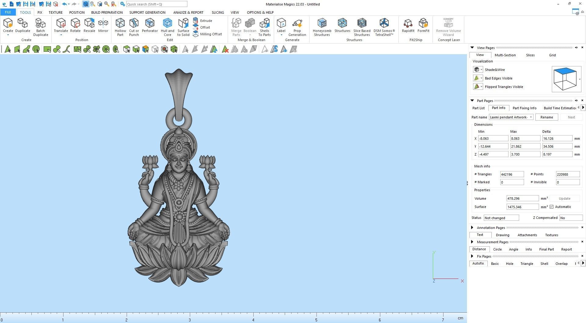 Laxmi pendant Artwork-88 3D print model_8