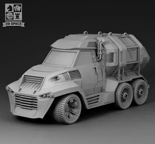 Futuristic Garbage truck