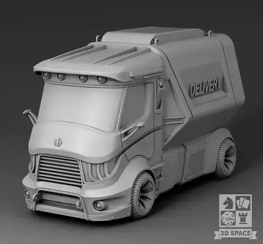 Futuristic Delivery 3D print model