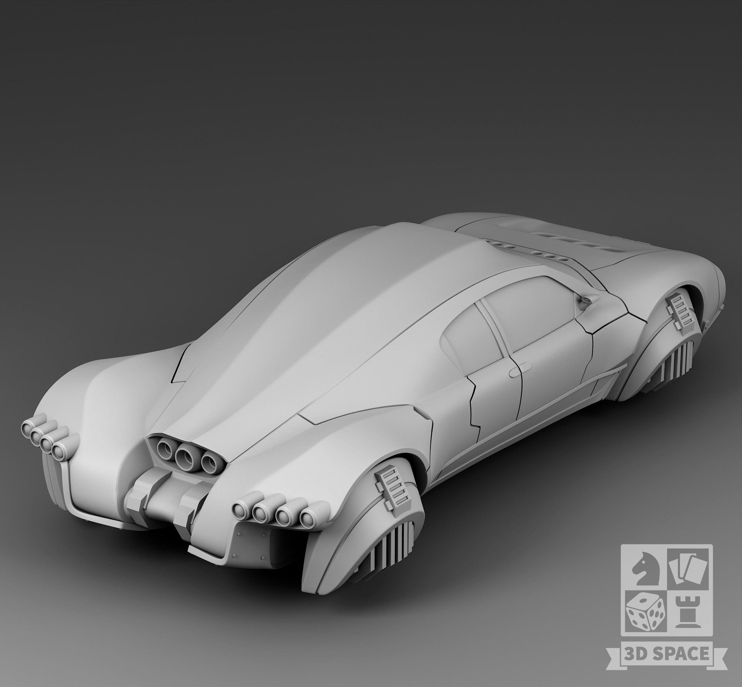 Futuristic Car - TWD 3D print model_1