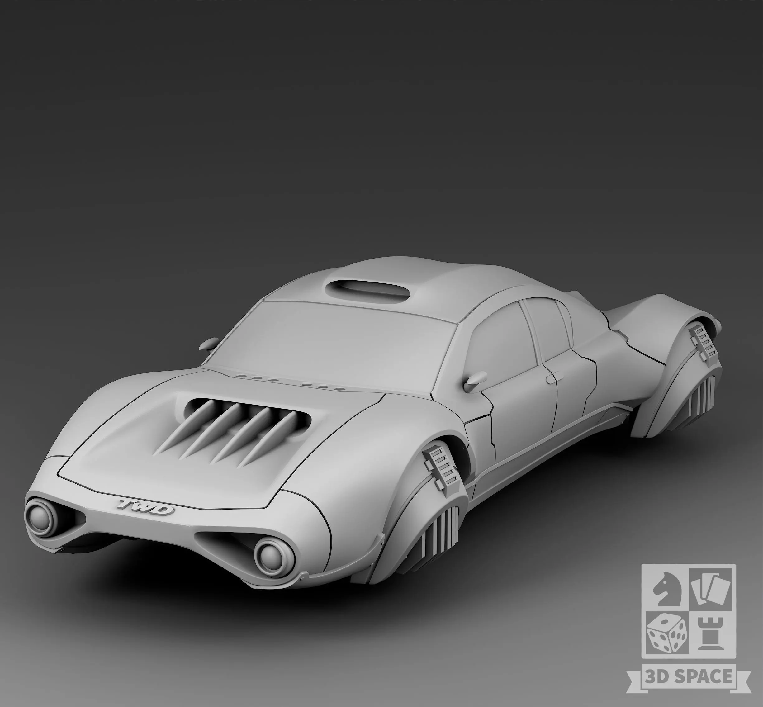 Futuristic Car - TWD 3D print model_0