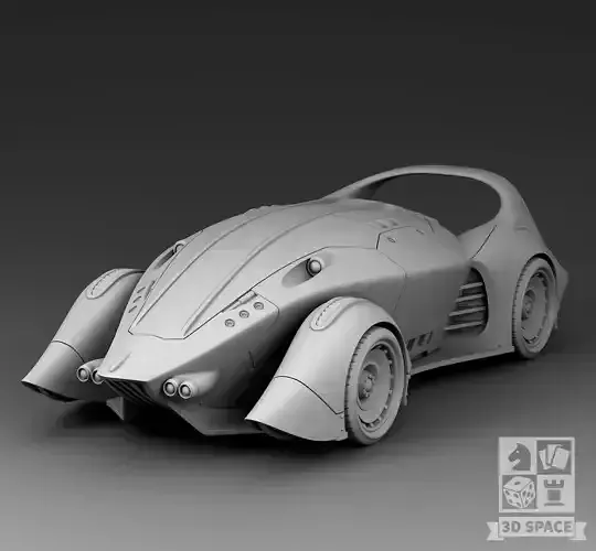 Futuristic Car - Shark 3D print model