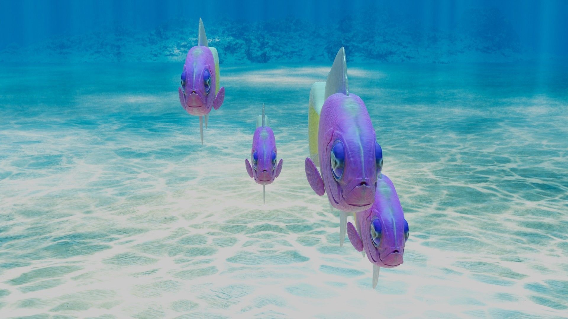 Bicolor Dottyback Fish 3D model_3