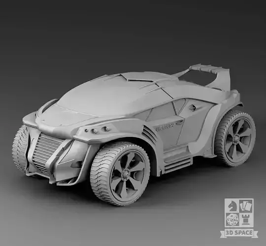 Futuristic Car 3D print model