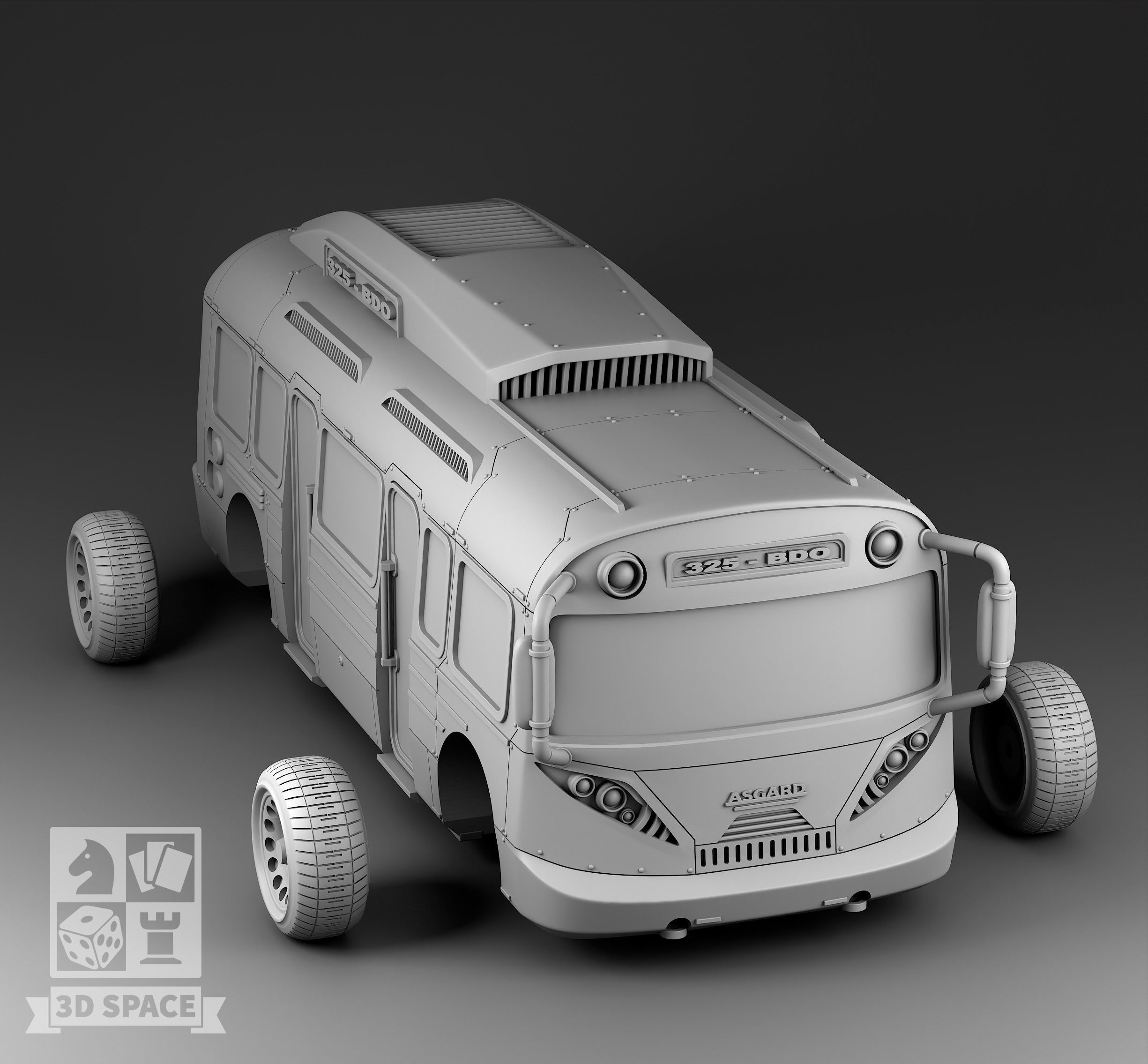 Futuristic bus 2 3D print model_3