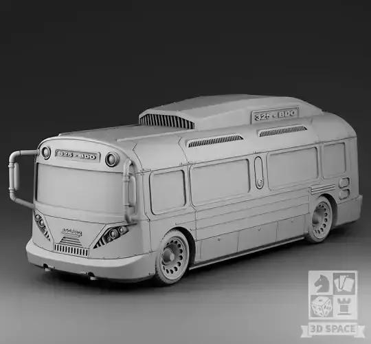 Futuristic bus 2 3D print model