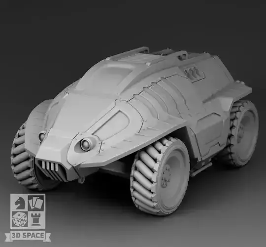 Futuristic Armored personnel carrier 3D print model