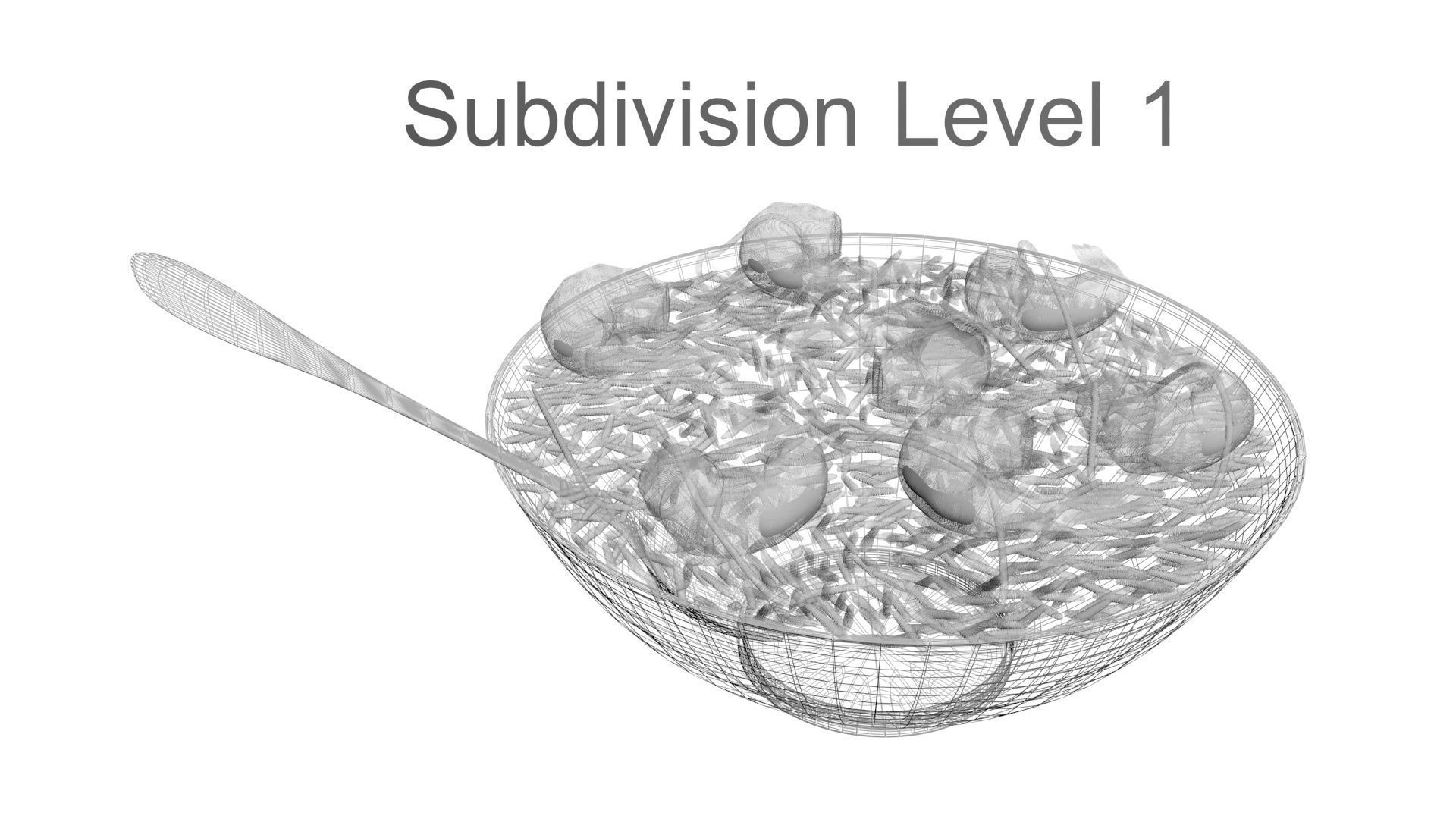 Rice With Shrimps 3D model_31