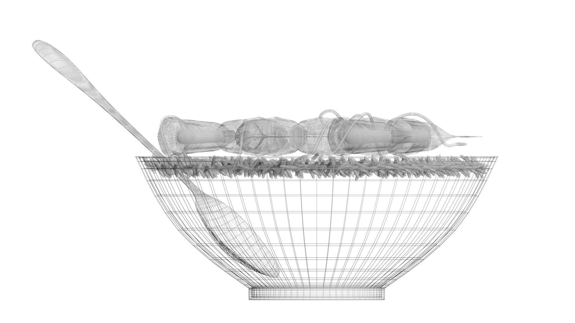 Rice With Shrimps 3D model_26