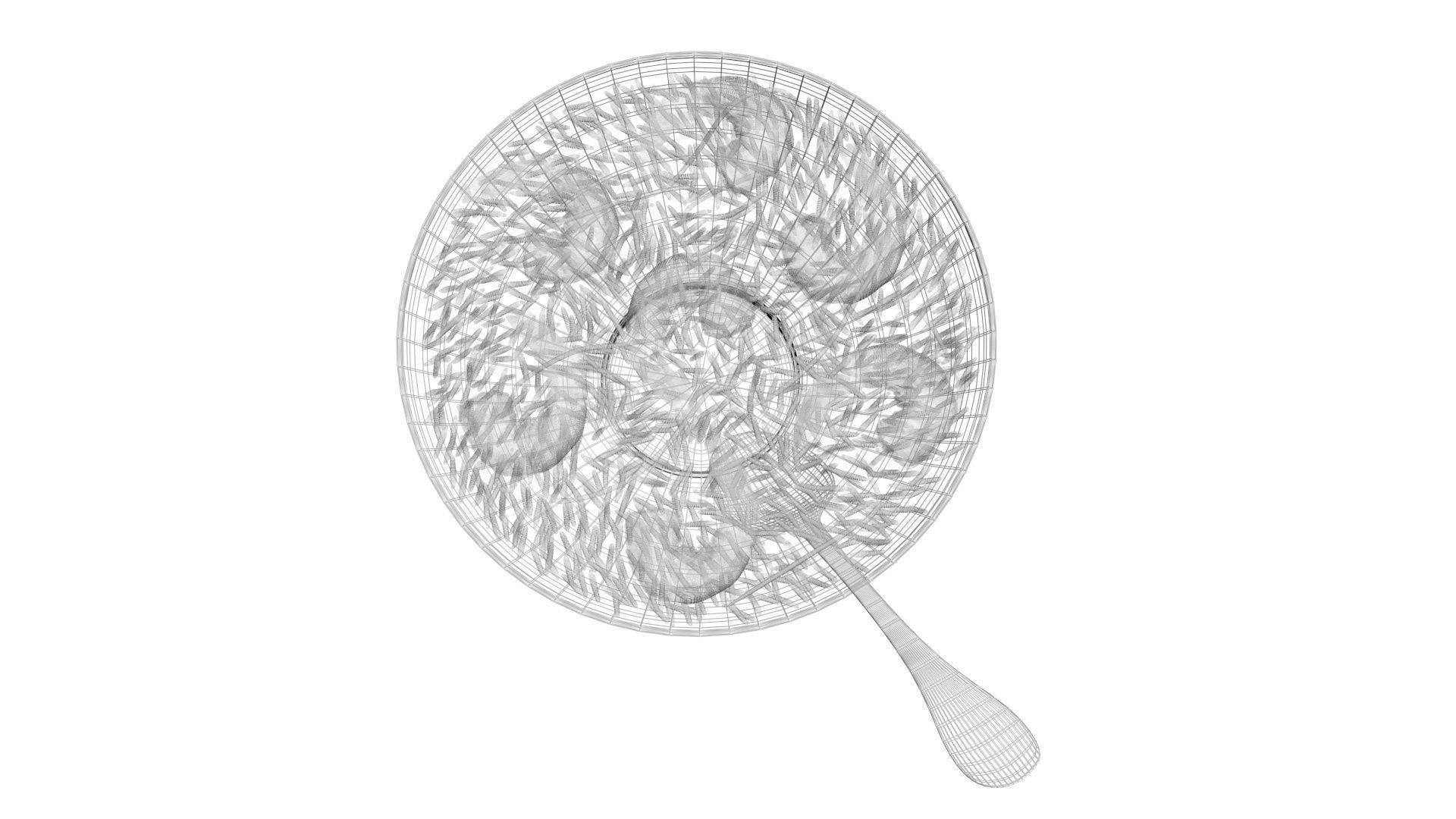 Rice With Shrimps 3D model_23