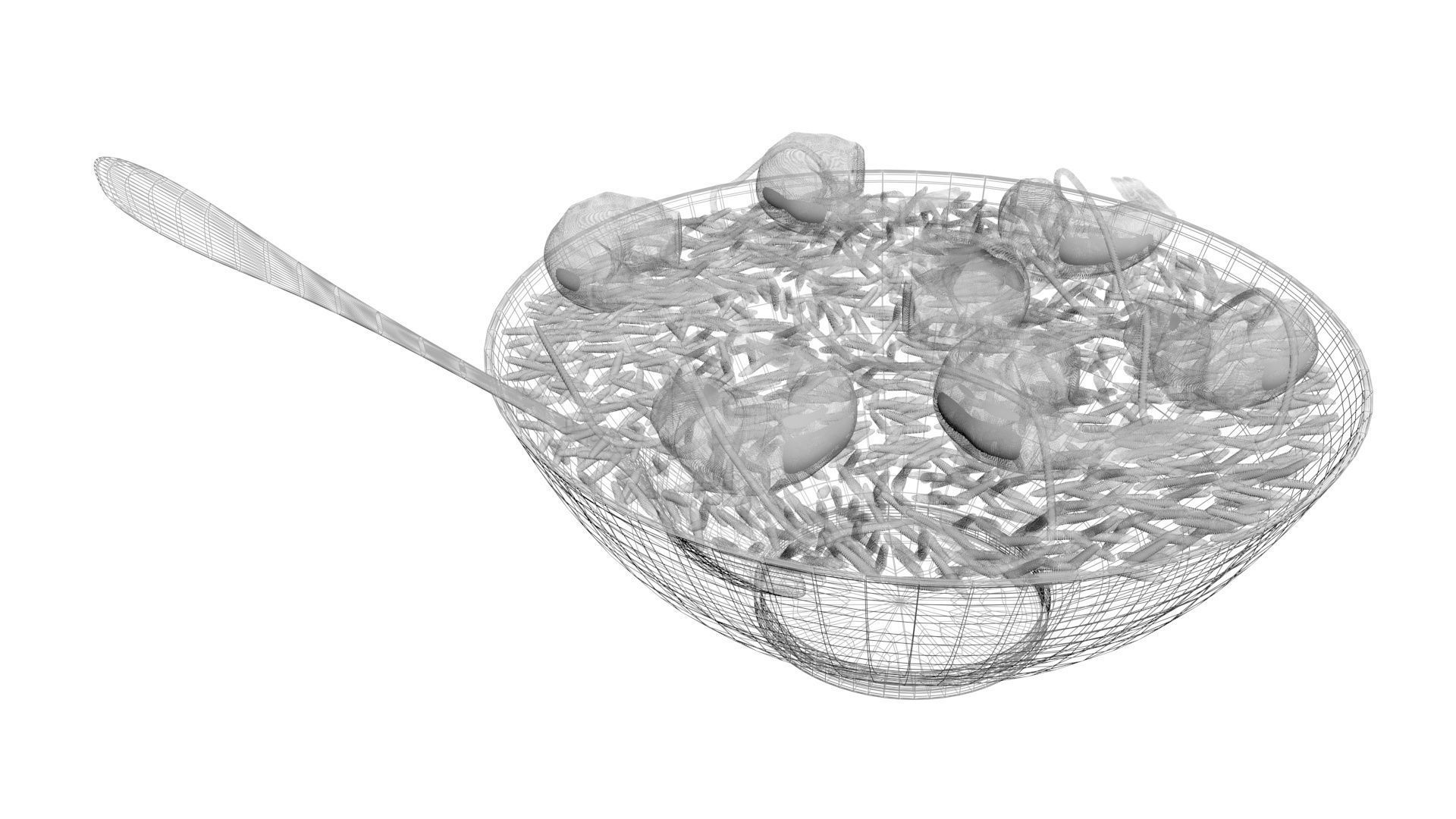 Rice With Shrimps 3D model_20