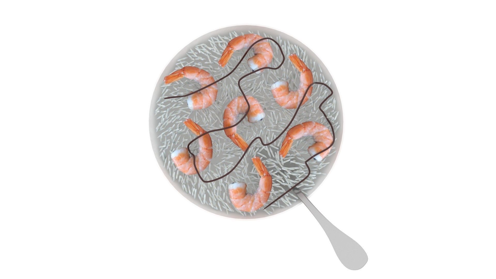 Rice With Shrimps 3D model_11