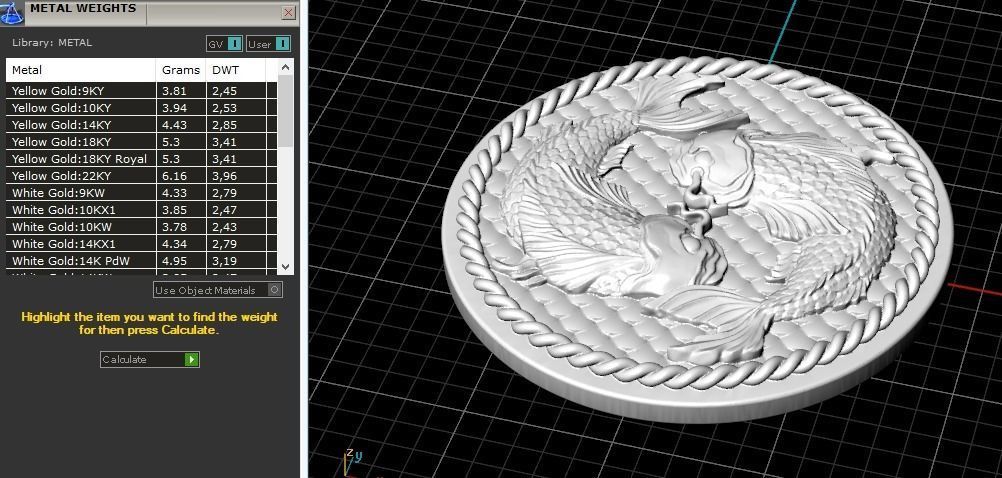 Pisces zodiac sign N012508 3D print model_8