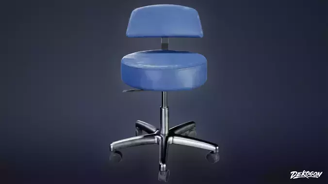 HOSPITAL - Chair 02 - LOW POLY