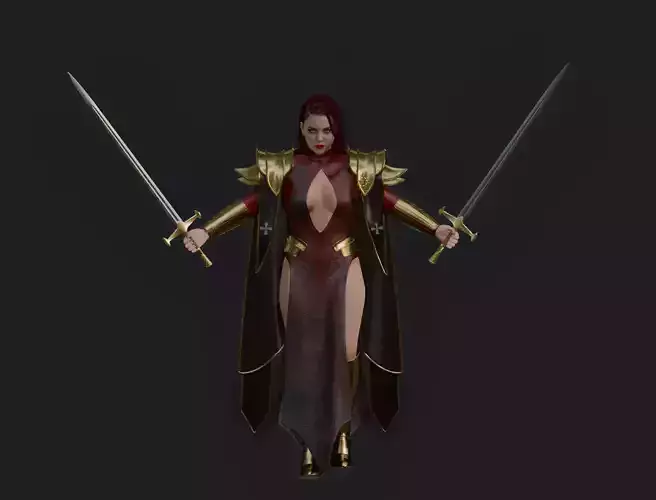 Women Warriors Character 3D model