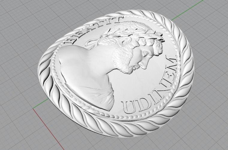 Coin N012499 3D print model_2