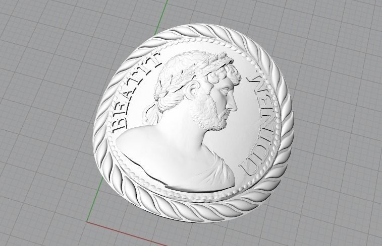 Coin N012499 3D print model_4