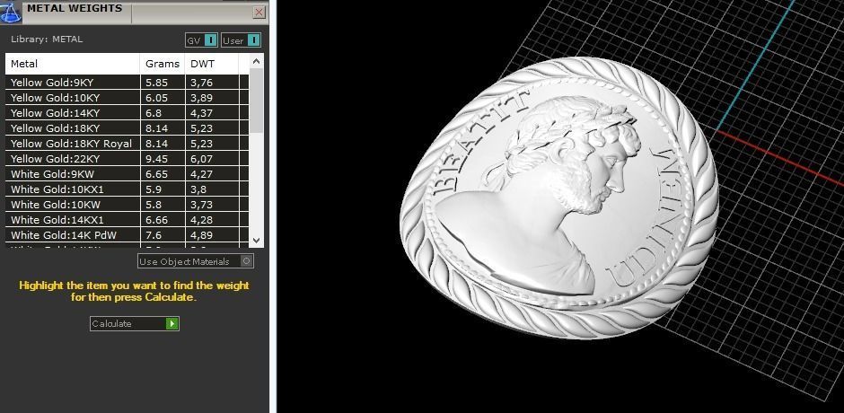 Coin N012499 3D print model_8