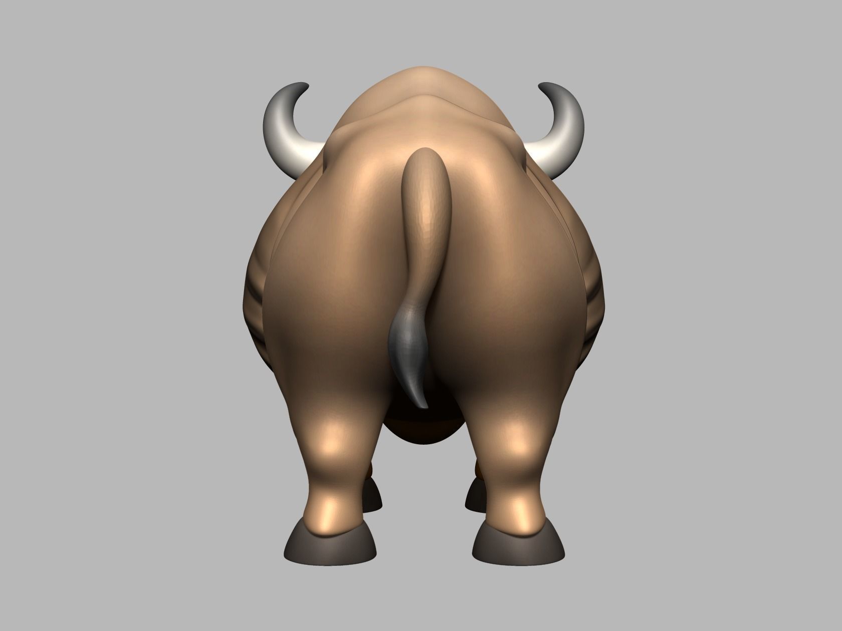 Buffalo Cartoon 3D print model_18