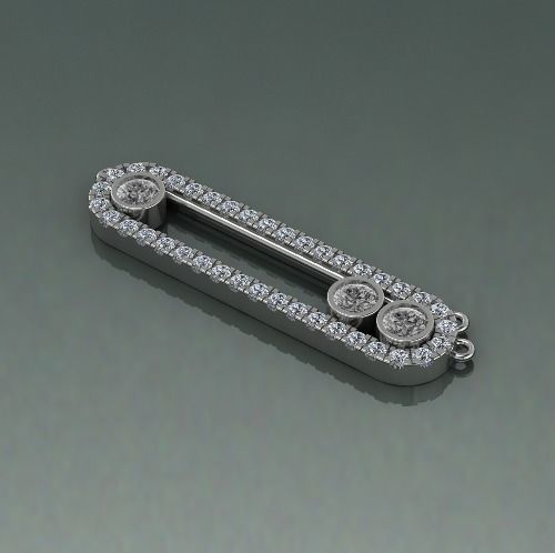 Pendant N012486 3D print model_1