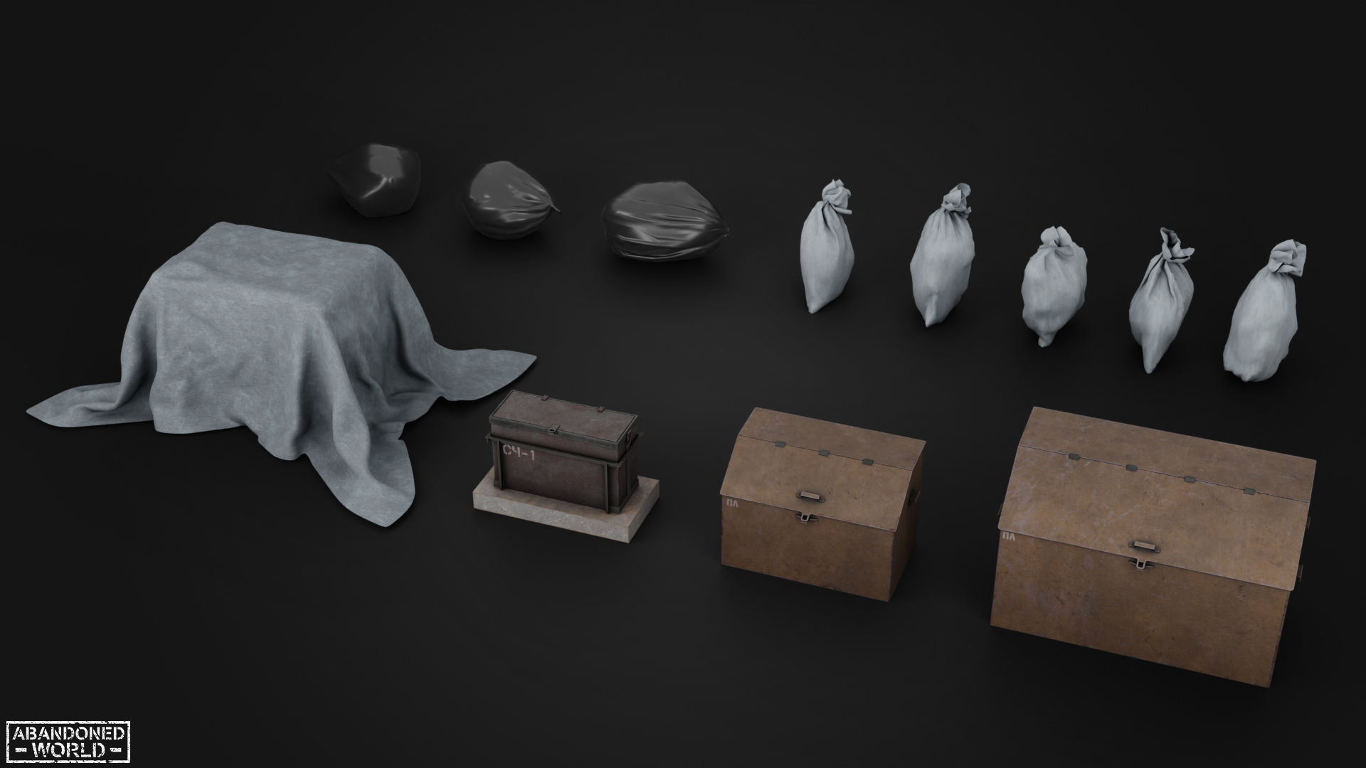 Warehouse Props Pack Low-poly 3D model_12